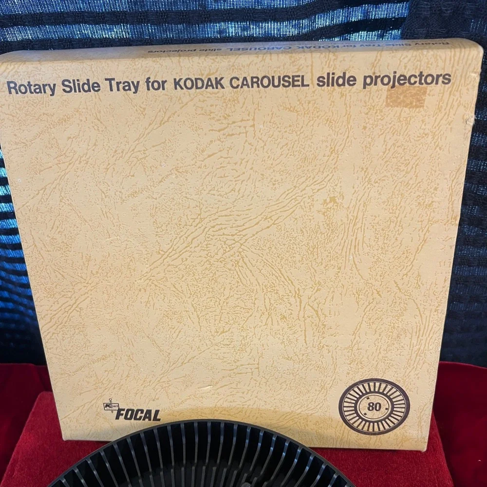 3 Focal Rotary Slide Tray for Kodak Carousel Projectors 80 Capacity‎ VTG Boxed